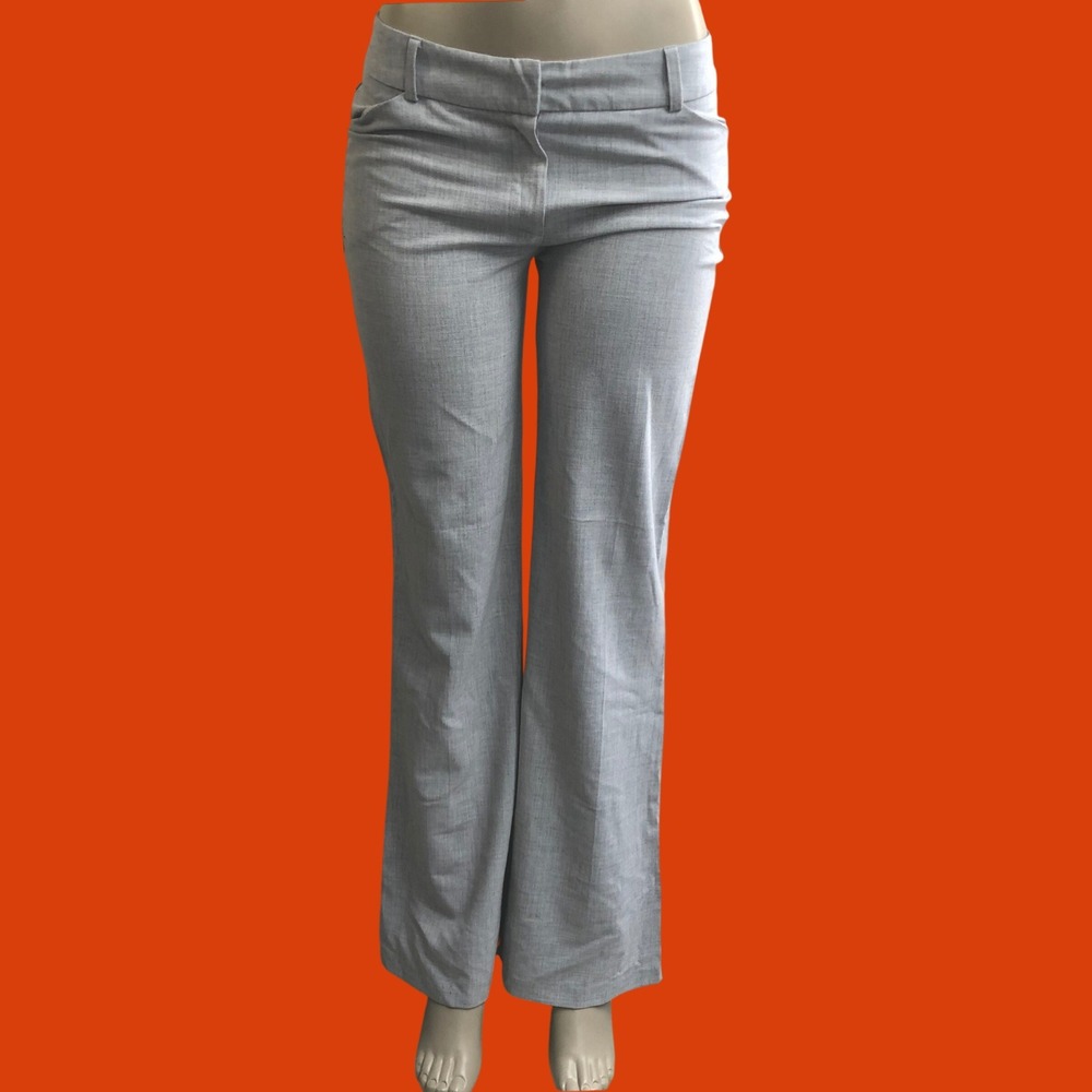 Vintage Y2K Lipsy Grey Low Rise Bootcut Trouser Pants Size 7 Womens 4 / 6 Small